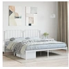 Image de Bedframe met hoofdbord metaal wit 160x200 cm373939