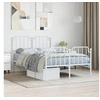 Image de Bedframe met hoofd- en voeteneinde metaal wit 120x200 cm373952