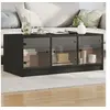 Image de Table Basse avec Portes en Verre, Bout de Canapé avec Rangement, Table d'Appoint, Meuble de Salon Salle de Séjour 836414