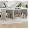 Image de Table Basse avec Portes en Verre, Bout de Canapé avec Rangement, Table d'Appoint, Meuble de Salon Salle de Séjour 836416