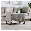 Image de Table basse avec portes en verre sonoma gris 68,5x50x50 cm836544