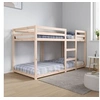 Image de Lit superposé sans matelas 90x190 cm bois de pin massif