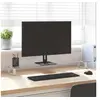 Image de Support de Moniteur, Support d'Ordinateur avec Rangement, Réhausseur d'Ecran pour Ordinateur Bureau, Blanc Verre 374218