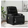 Image de Fauteuil de massage inclinable électrique noir similicuir