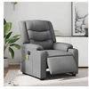 Image de Fauteuil de massage, relaxation électrique similicuir gris