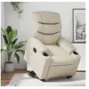 Image de Fauteuil de relaxation inclinable similicuir crème