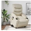 Image de Fauteuil de massage, relaxation similicuir crème