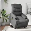 Image de Fauteuil de massage, relaxation similicuir gris