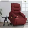 Image de Fauteuil de massage, relaxation similicuir bordeaux