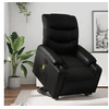 Image de Fauteuil de relaxation, massage, inclinable électrique similicuirnoir