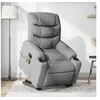 Image de Fauteuil de massage, relaxation tissu gris clair