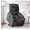 Image de Fauteuil de massage, relaxation tissu gris foncé