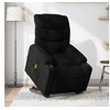 Image de Fauteuil de relaxation, massage, inclinable électrique réglable tissunoir