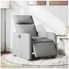 Image de Fauteuil électrique réglable tissu gris clair