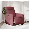 Image de Fauteuil réglable électrique tissu bordeaux