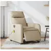 Image de Fauteuil de massage, relaxation électrique réglable tissu crème