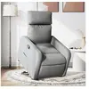 Image de Fauteuil de relaxation inclinable tissu gris clair