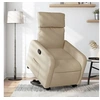 Image de Fauteuil de relaxation inclinable tissu crème