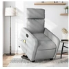 Image de Fauteuil de massage, relaxation tissu gris clair