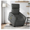 Image de Fauteuil de massage, relaxation tissu gris foncé