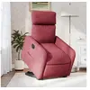 Image de stoel électrique réglable tissu bordeaux