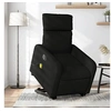 Image de Fauteuil de relaxation, massage, inclinable électrique réglable tissunoir