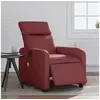 Image de Fauteuil de massage, relaxation électrique similicuir bordeaux