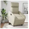 Image de Fauteuil de relaxation inclinable similicuir crème