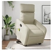 Image de Fauteuil de massage, relaxation similicuir crème