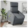 Image de Fauteuil de relaxation, massage, inclinable électrique similicuir gris
