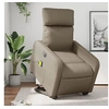 Image de Fauteuil de relaxation, massage, inclinable électrique similicuir cappuccino