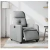 Image de Fauteuil électrique réglable tissu gris clair