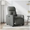 Image de Fauteuil électrique réglable tissu gris foncé