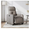 Image de Fauteuil réglable électrique tissu taupe