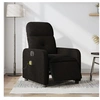 Image de Fauteuil de massage inclinable électrique Noir Tissu