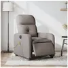 Image de Fauteuil de massage, relaxation électrique réglable tissu taupe
