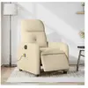 Image de Fauteuil de massage, relaxation électrique réglable tissu crème