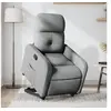 Image de Fauteuil de relaxation inclinable tissu gris clair