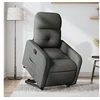 Image de Fauteuil de relaxation inclinable tissu gris foncé