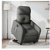 Image de Fauteuil de massage, relaxation tissu gris foncé