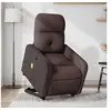 Image de Fauteuil de massage, relaxation tissu marron foncé