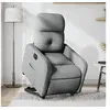 Image de stoel électrique réglable tissu gris clair