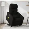 Image de Fauteuil de relaxation, massage, inclinable électrique réglable tissunoir