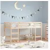 Image de Lit Mezzanine Enfants Echelle, Lit Surélevé pour Enfants, Meuble de Rangement Chambre, Moderne, Marron 80x200 cm Bois 835895