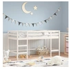 Image de Lit mezzanine d enfants sans matelas avec échelle 90x190 cm