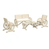 Image de Salon de Jardin 4 pcs, Sièges avec Dossier et Accoudoirs, Ensemble de Meubles, Mobilier de Terrasse Patio, Bois de 3207131
