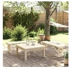 Image de Lot de 2 chaise en bois massif non pliable exterieur vert