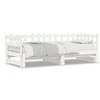 Image de Slaapbank uitschuifbaar massief grenenhout wit 2x(90x200) cm840389