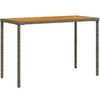 Image de Table de jardin avec dessus en bois d'acacia gris 115x54x74 cm