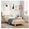Image de Cadre de lit sans matelas avec tête de lit 100x200 cm